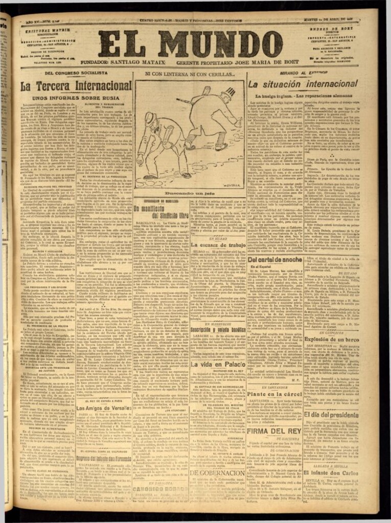 Miniatura de El Mundo del 12 de abril de 1921