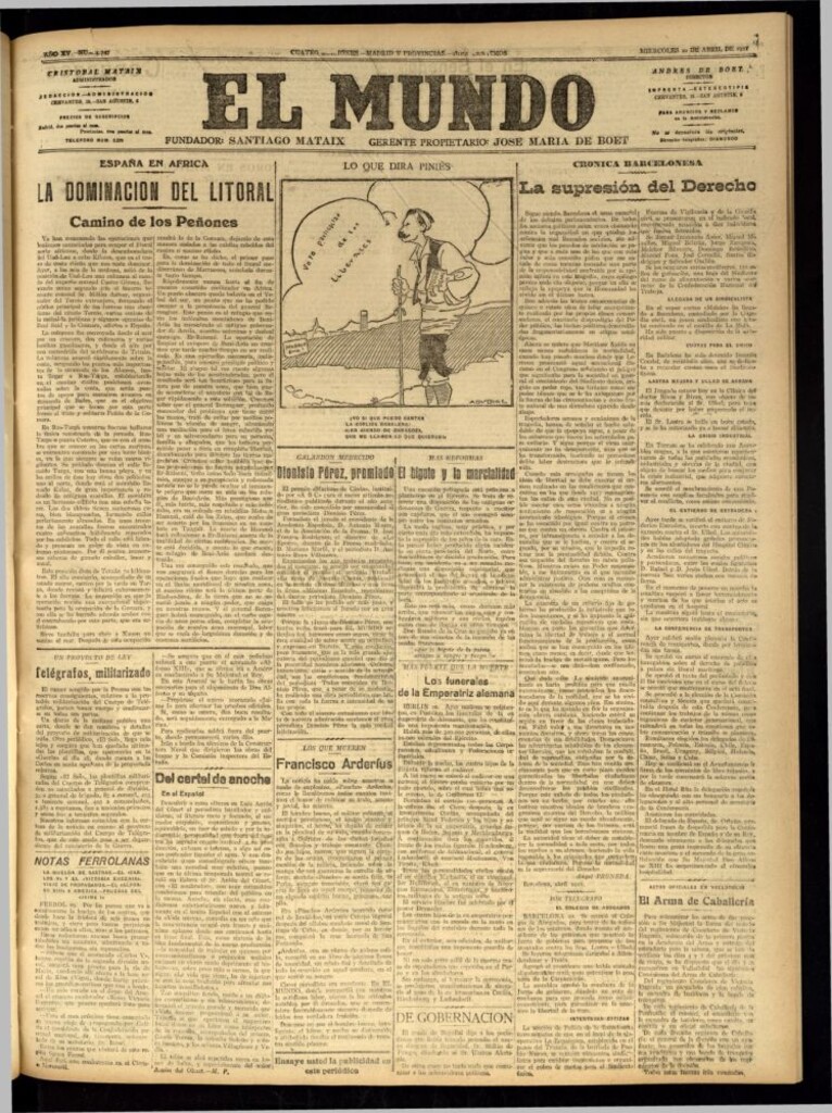 Miniatura de El Mundo del 20 de abril de 1921