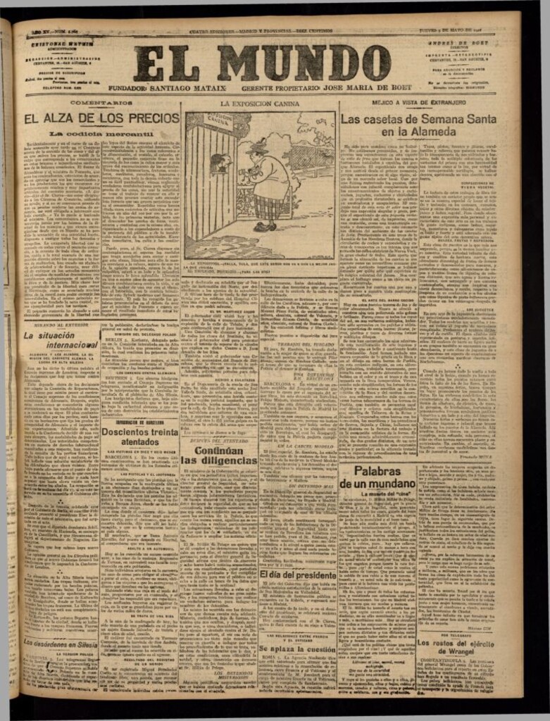 Miniatura de El Mundo del 5 de mayo de 1921 (edición de provincias)