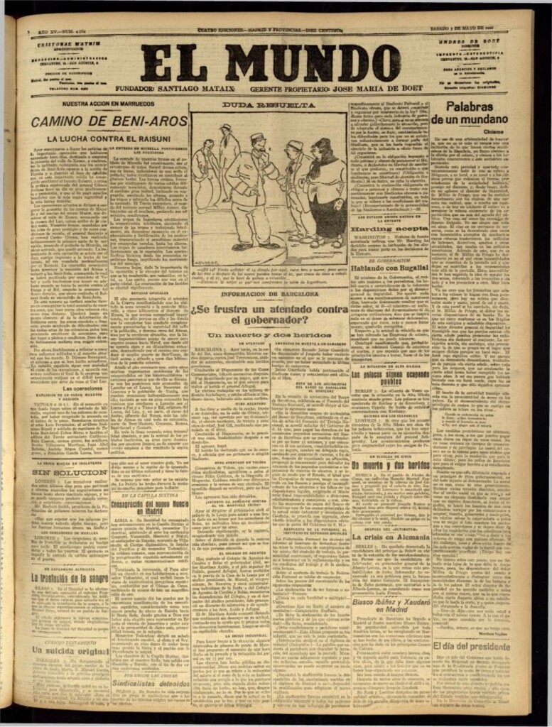 Miniatura de El Mundo del 7 de mayo de 1921