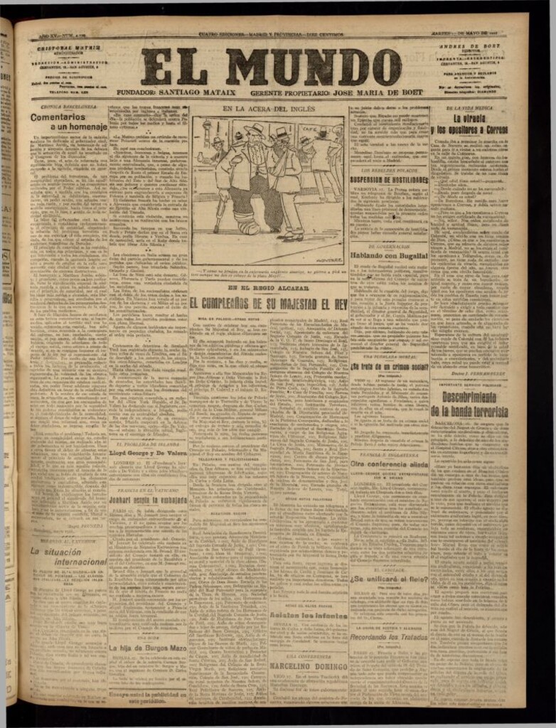 Miniatura de El Mundo del 17 de mayo de 1921 (edición de provincias)