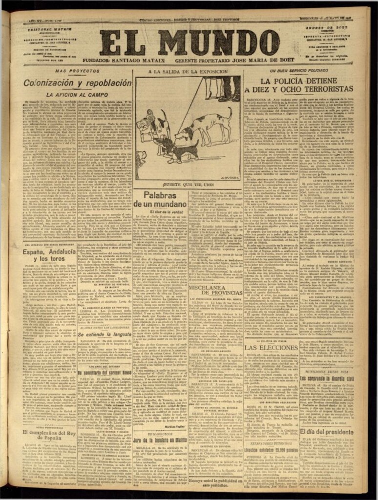 Miniatura de El Mundo del 18 de mayo de 1921