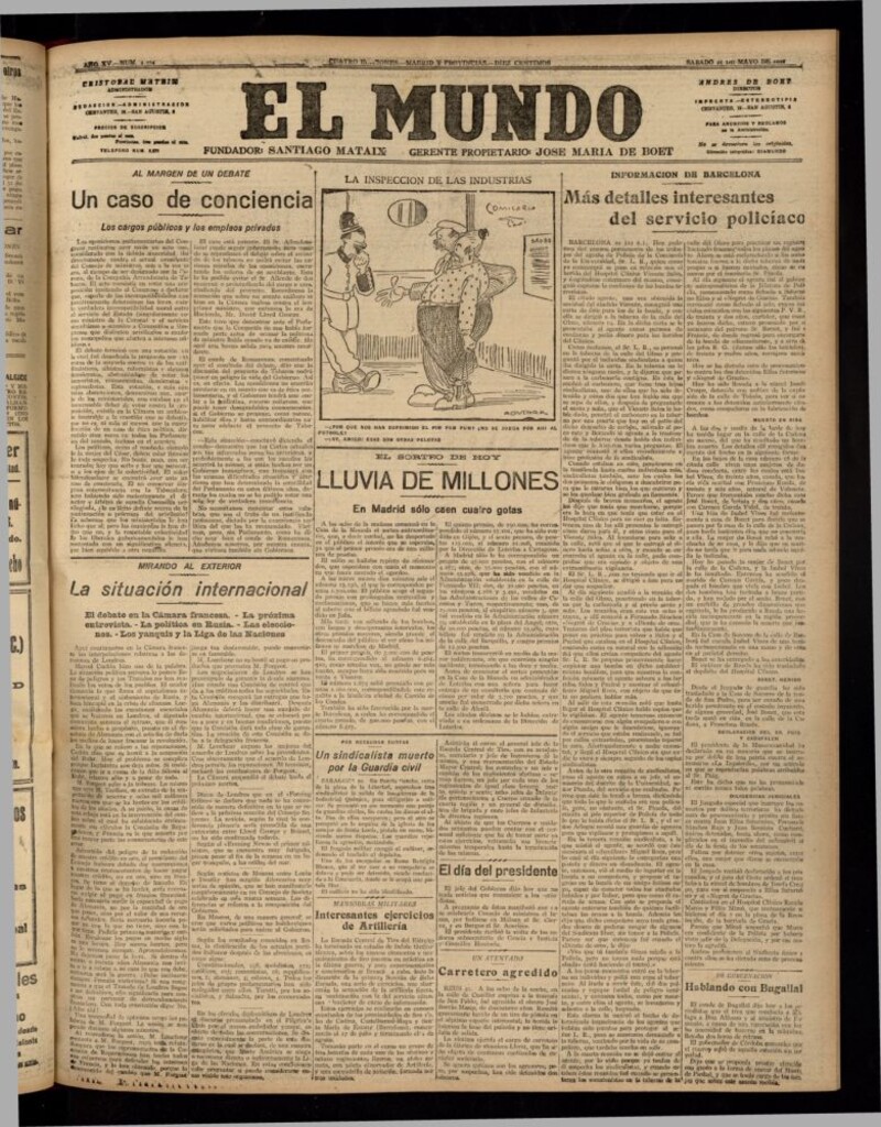Miniatura de El Mundo del 21 de mayo de 1921 (edición de provincias)