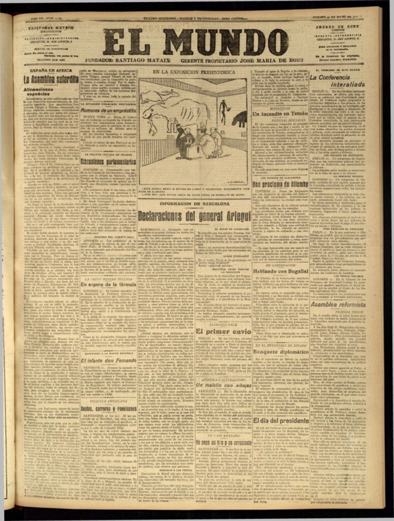 Miniatura de El Mundo del 27 de mayo de 1921