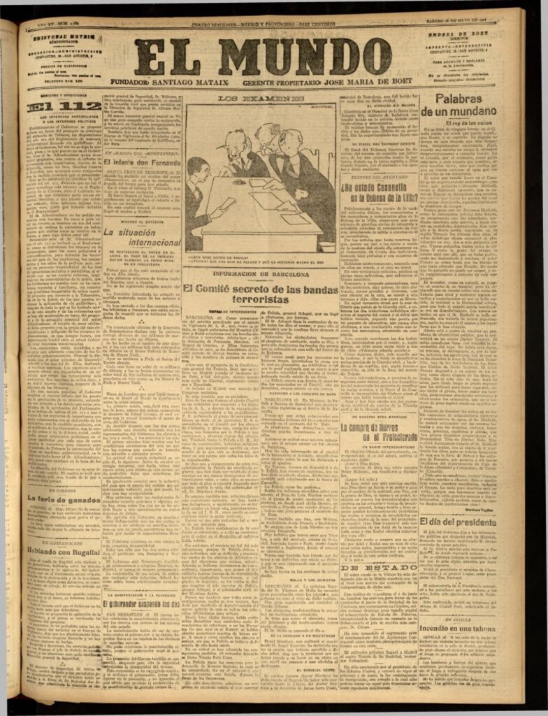 Miniatura de El Mundo del 28 de mayo de 1921 (edición de provincias)
