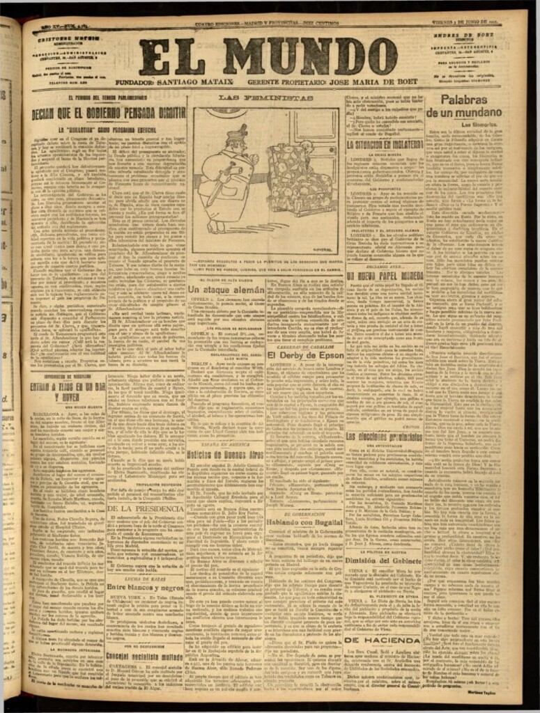 Miniatura de El Mundo del 3 de junio de 1921 (edición de provincias)