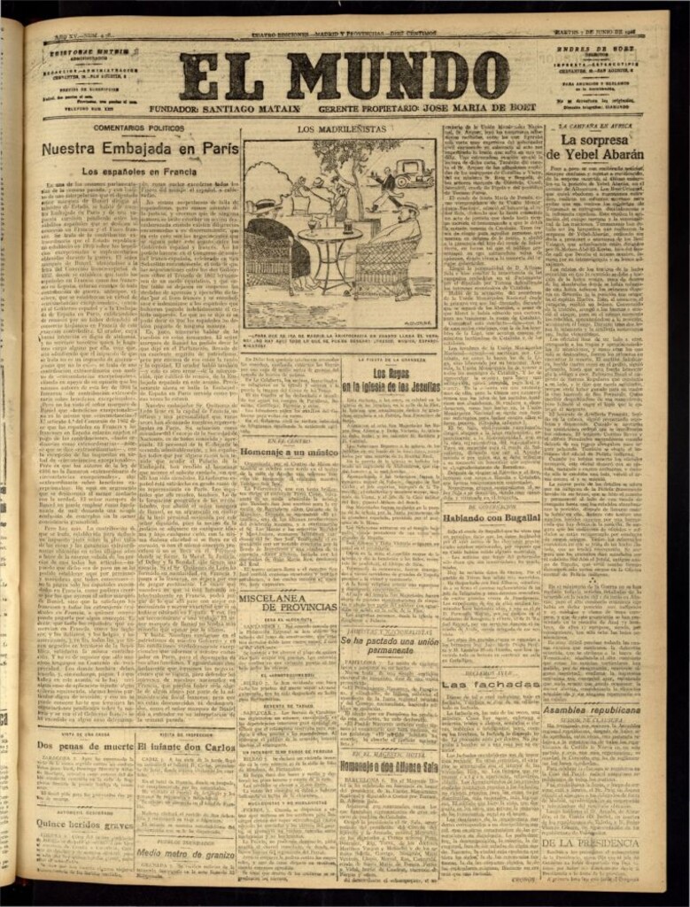 Miniatura de El Mundo del 7 de junio de 1921