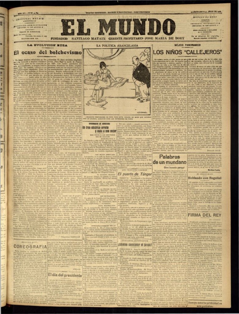 Miniatura de El Mundo del 8 de junio de 1921