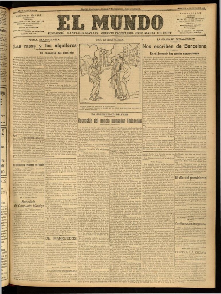 Miniatura de El Mundo del 10 de junio de 1921 (edición de provincias)
