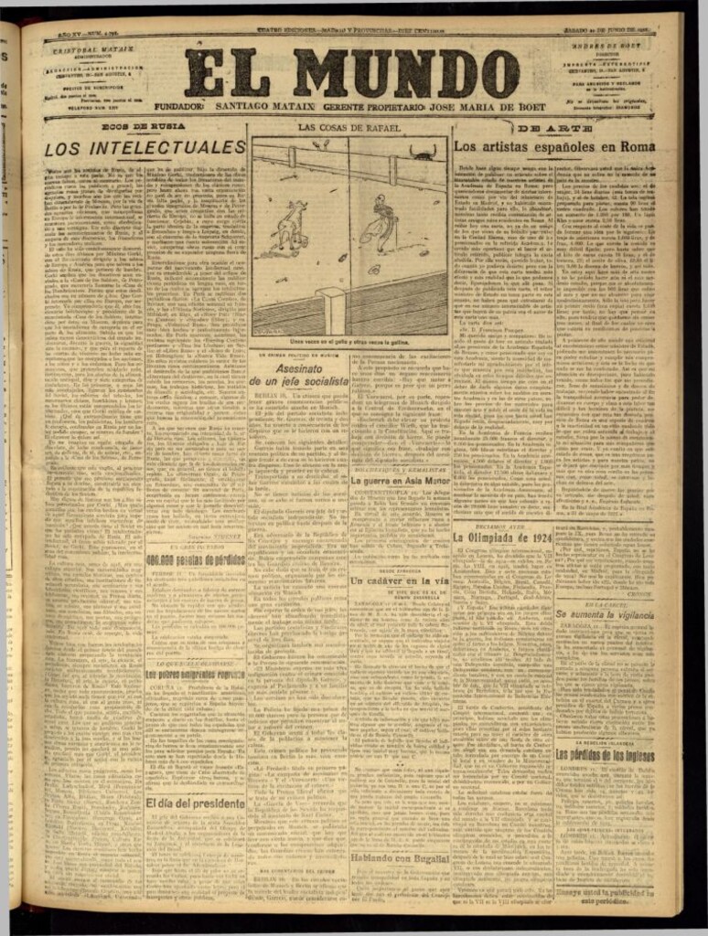 Miniatura de El Mundo del 11 de junio de 1921