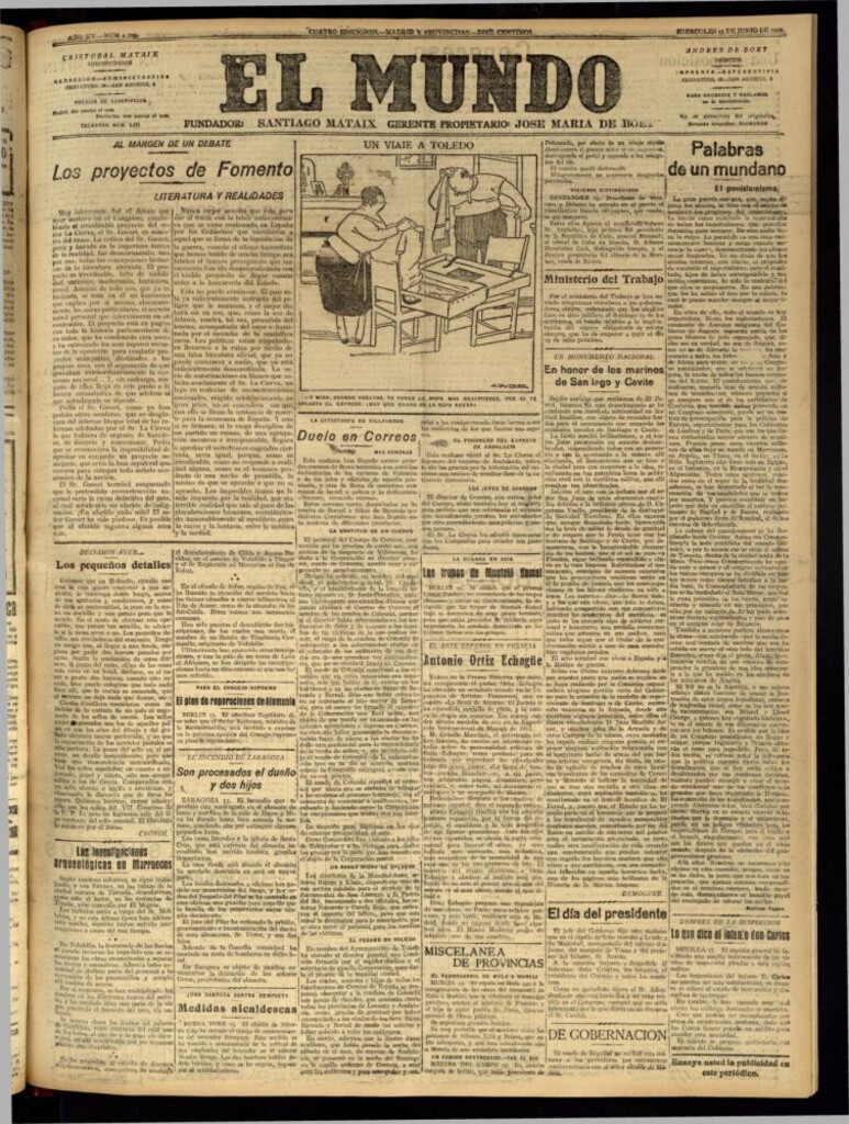 Miniatura de El Mundo del 15 de junio de 1921