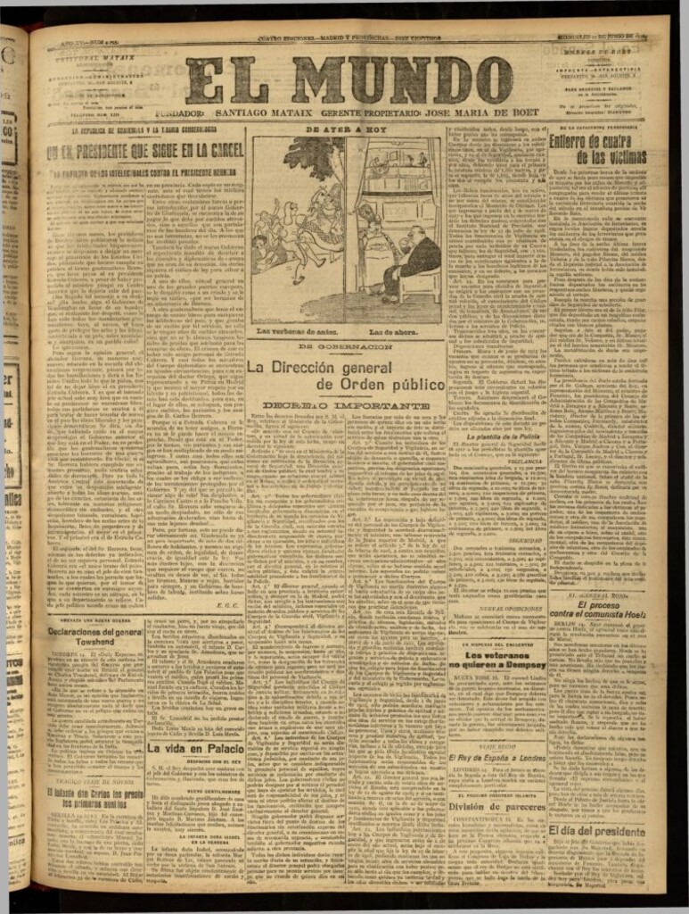 Miniatura de El Mundo del 15 de junio de 1921 (edición de provincias)