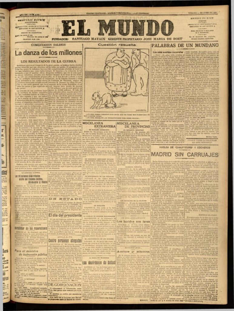 Miniatura de El Mundo del 17 de junio de 1921 (edición de provincias)