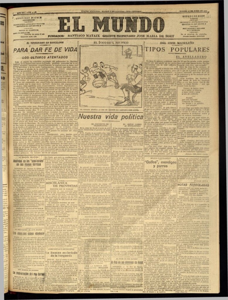 Miniatura de El Mundo del 18 de junio de 1921