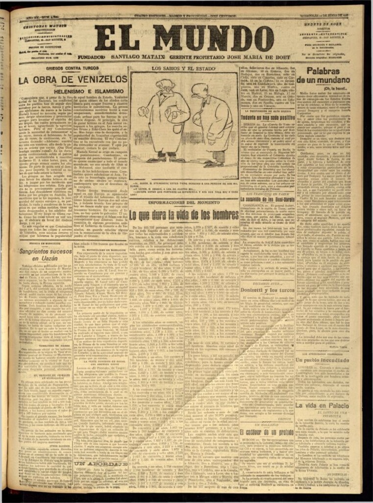 Miniatura de El Mundo del 22 de junio de 1921