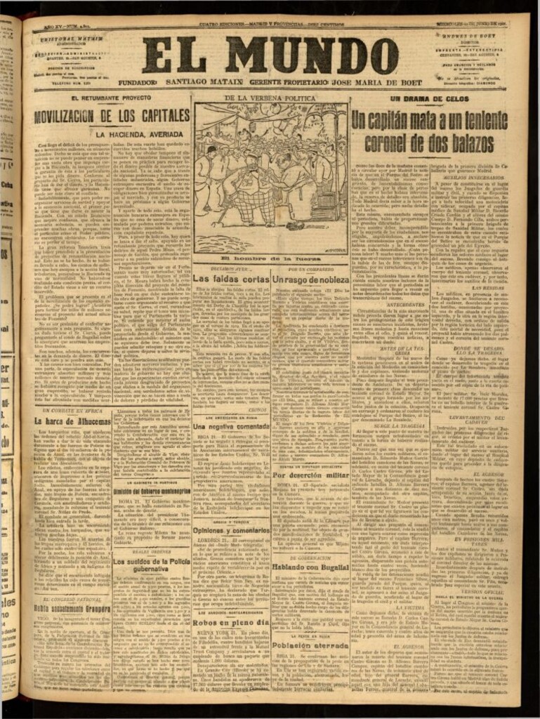 Miniatura de El Mundo del 22 de junio de 1921 (edición de provincias)