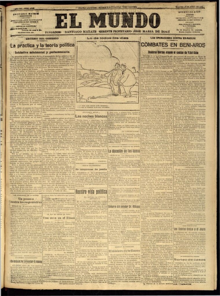 Miniatura de El Mundo del 28 de junio de 1921