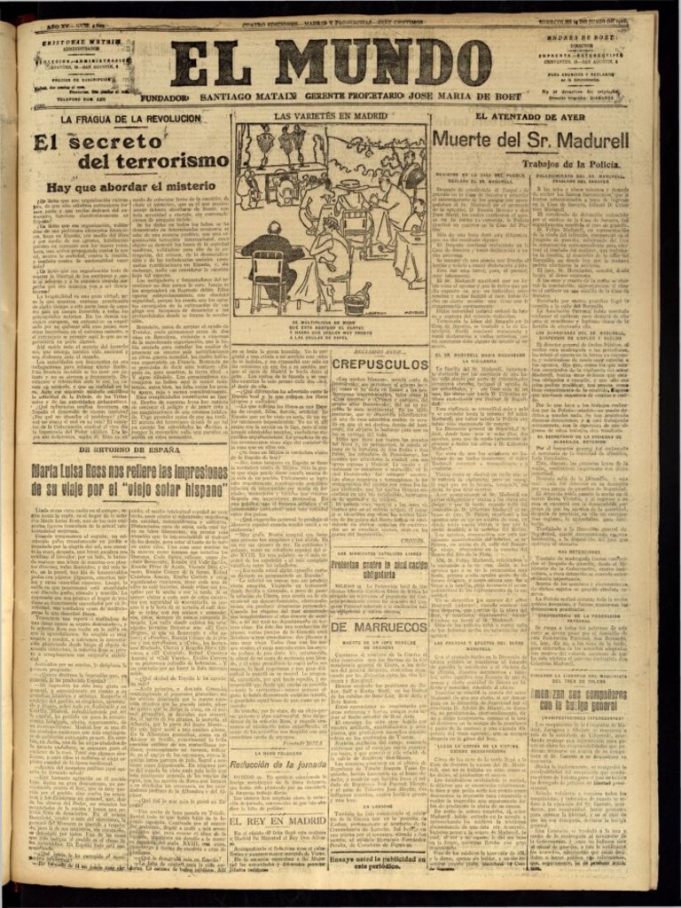 Miniatura de El Mundo del 29 de junio de 1921