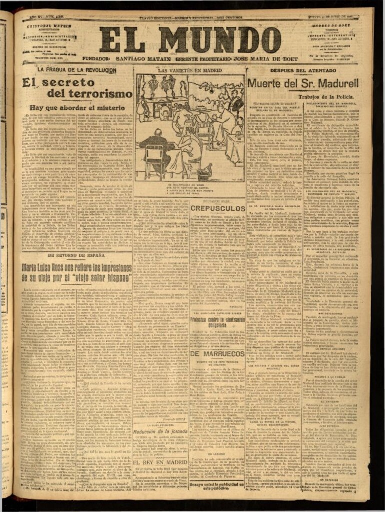 Miniatura de El Mundo del 30 de junio de 1921 (edición de provincias)