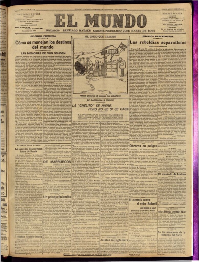 Miniatura de El Mundo del 2 de julio de 1921