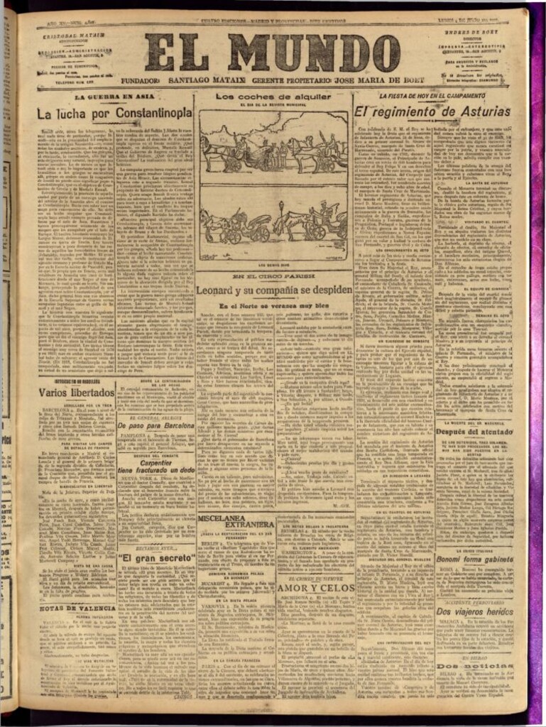 Miniatura de El Mundo del 4 de julio de 1921