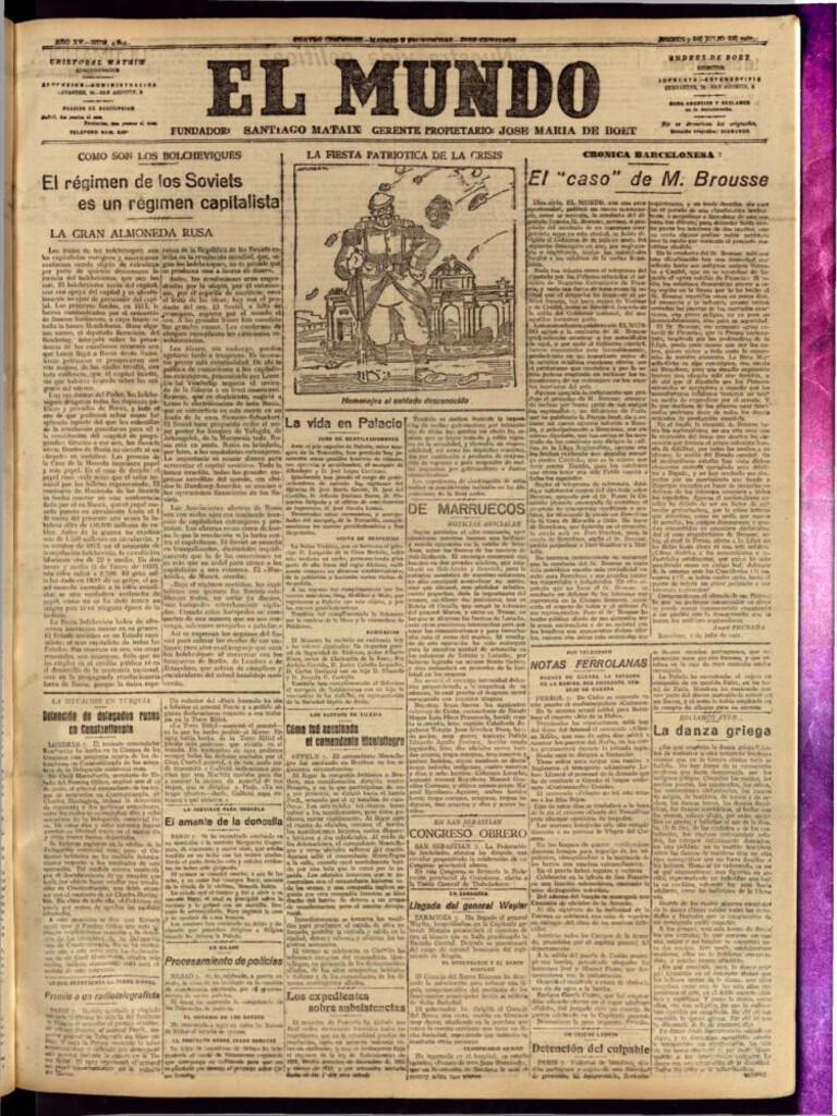 Miniatura de El Mundo del 7 de julio de 1921