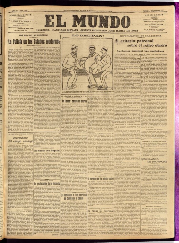 Miniatura de El Mundo del 11 de julio de 1921