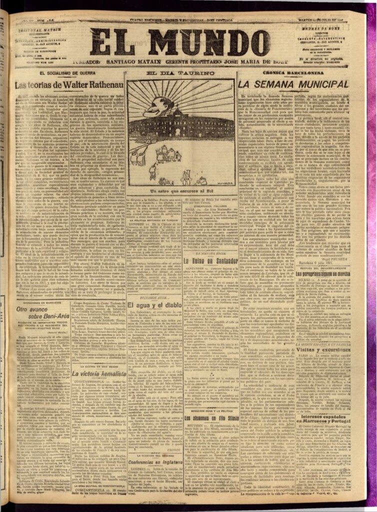 Miniatura de El Mundo del 12 de julio de 1921