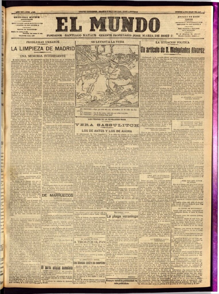 Miniatura de El Mundo del 21 de julio de 1921