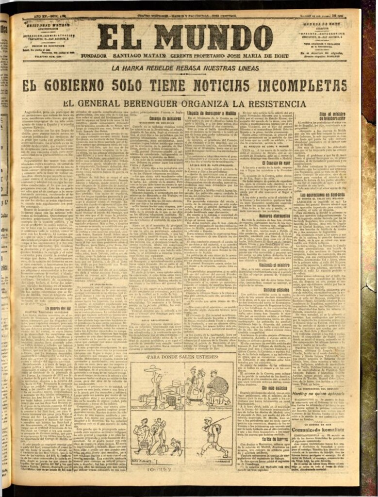 Miniatura de El Mundo del 25 de julio de 1921 (edición de provincias)