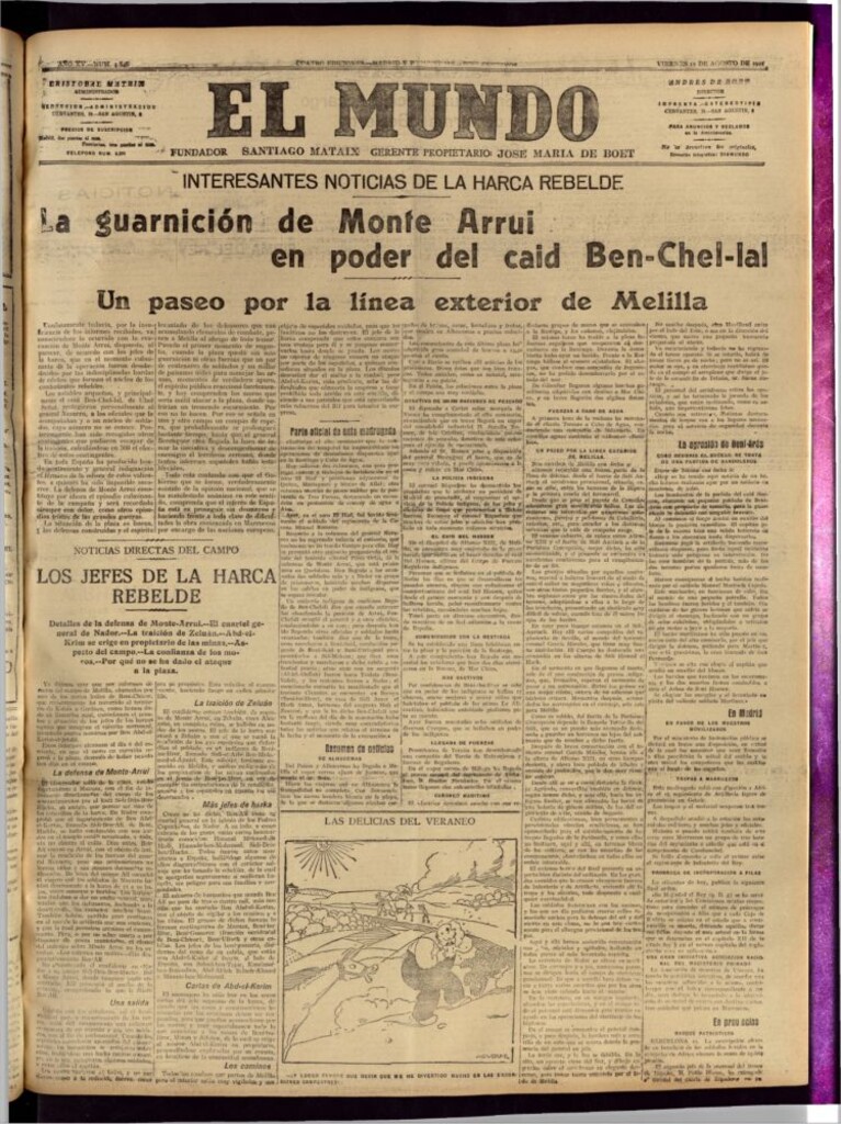 Miniatura de El Mundo del 12 de agosto de 1921