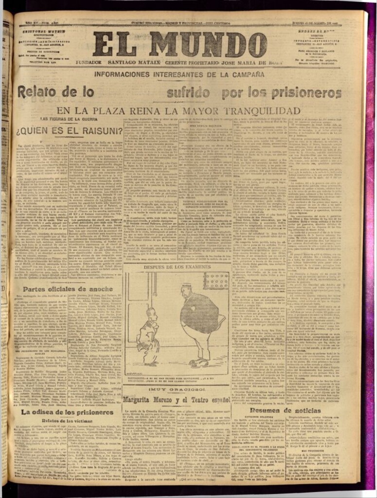 Miniatura de El Mundo del 18 de agosto de 1921