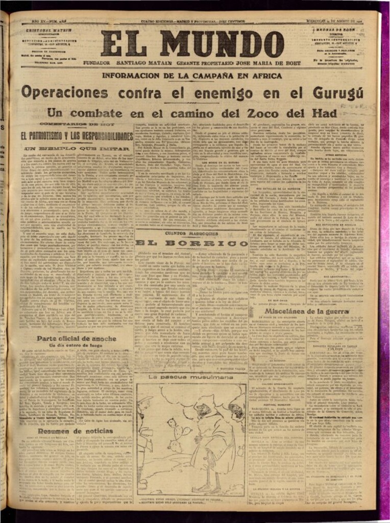 Miniatura de El Mundo del 24 de agosto de 1921