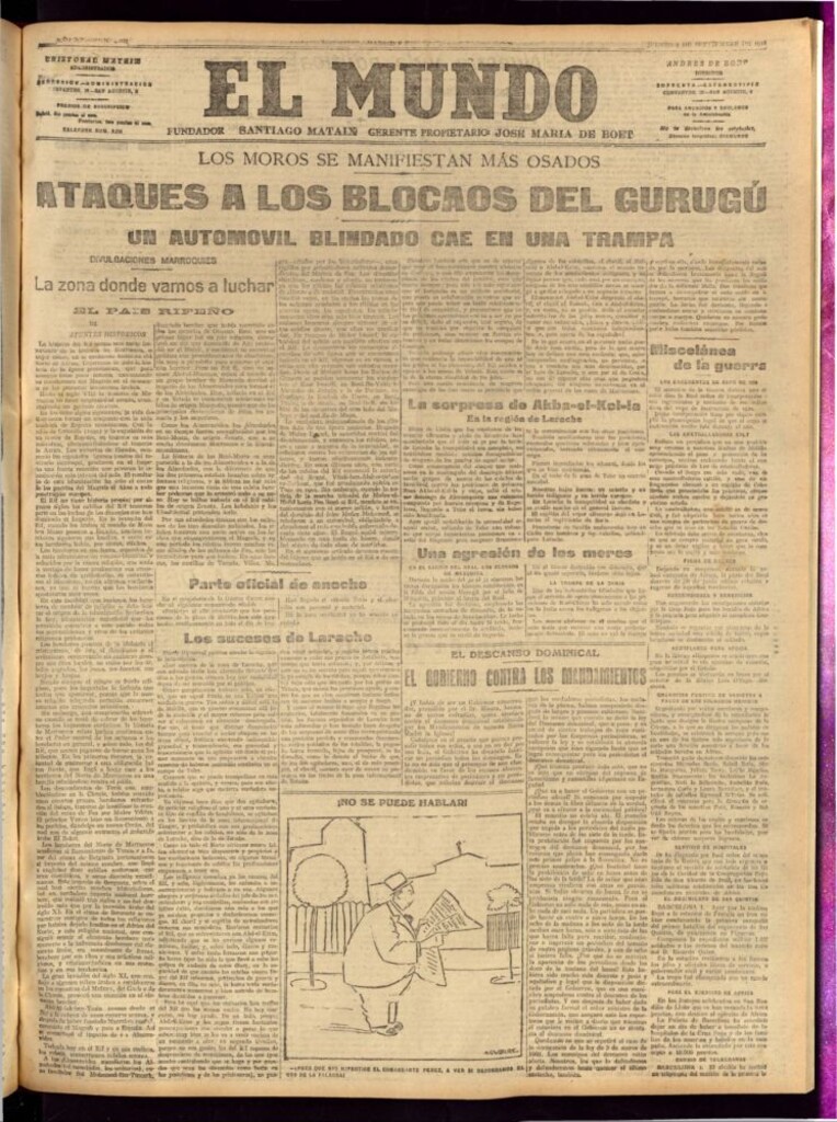 Miniatura de El Mundo del 1 de septiembre de 1921