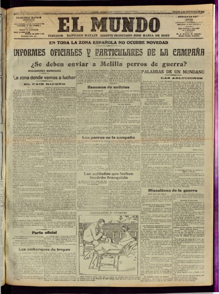Miniatura de El Mundo del 3 de septiembre de 1921