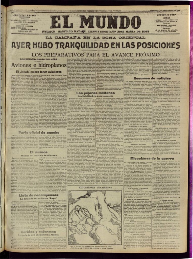 Miniatura de El Mundo del 7 de septiembre de 1921