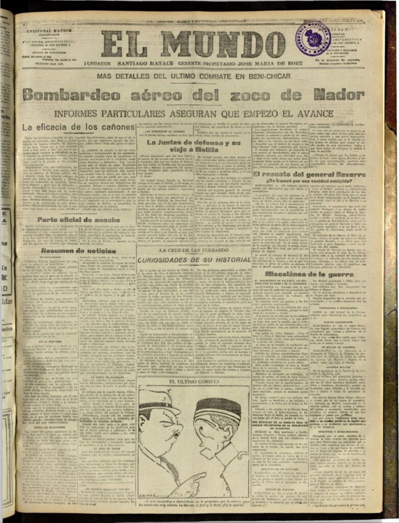 Miniatura de El Mundo del 10 de septiembre de 1921 (edición de provincias)