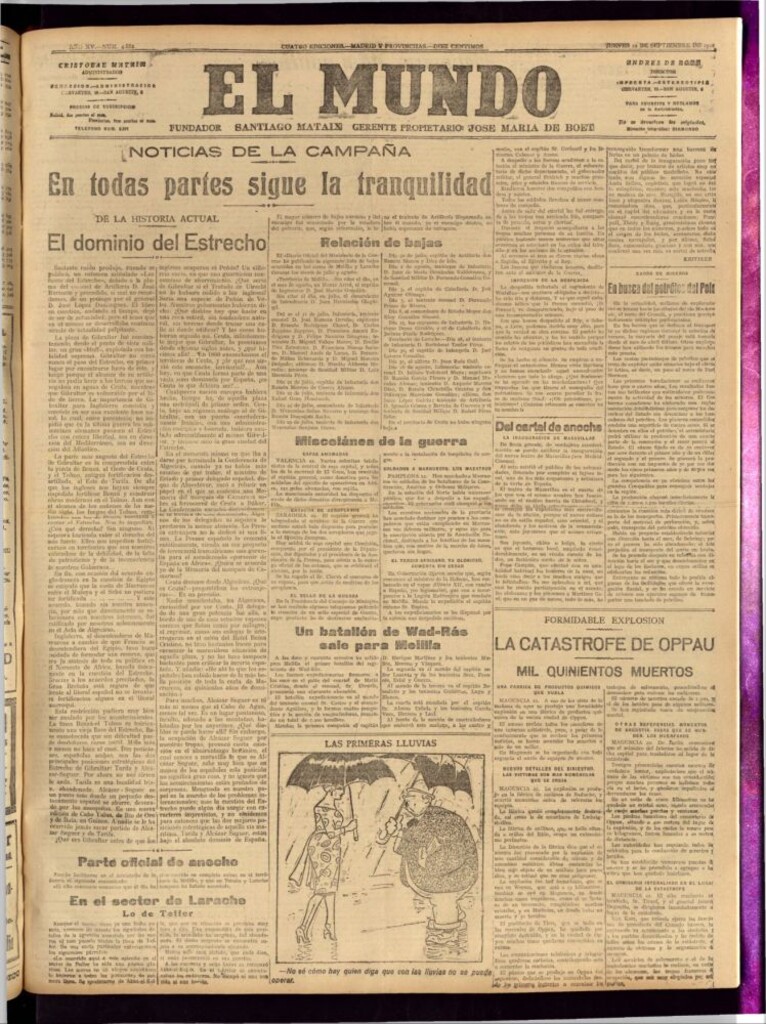 Miniatura de El Mundo del 22 de septiembre de 1921