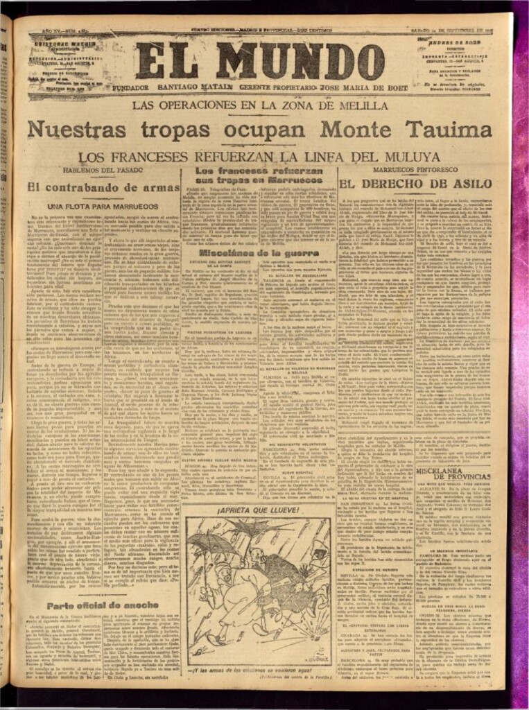 Miniatura de El Mundo del 24 de septiembre de 1921