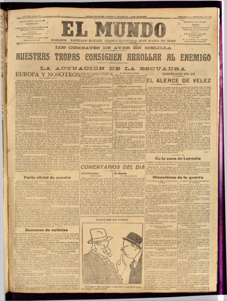 Miniatura de El Mundo del 30 de septiembre de 1921