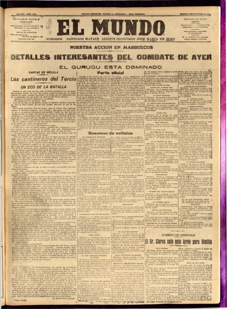 Miniatura de El Mundo del 6 de octubre de 1921
