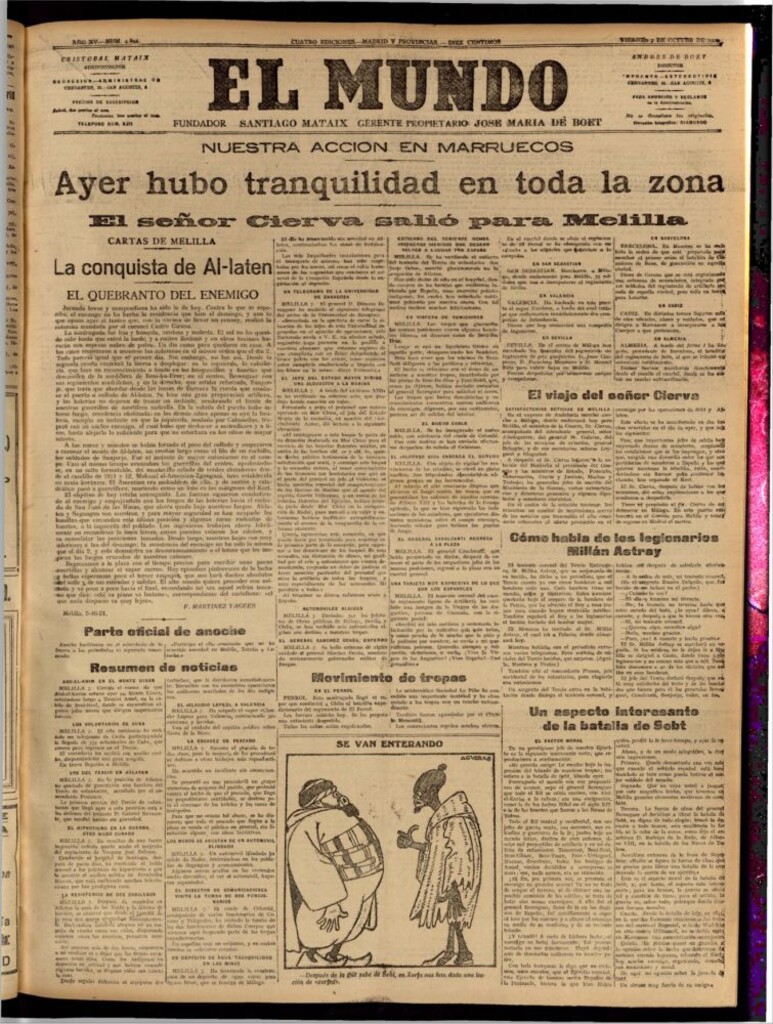 Miniatura de El Mundo del 7 de octubre de 1921 (edición de provincias)