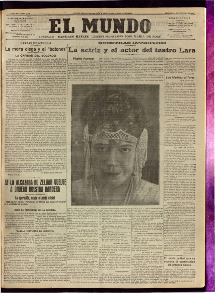 Miniatura de El Mundo del 14 de octubre de 1921