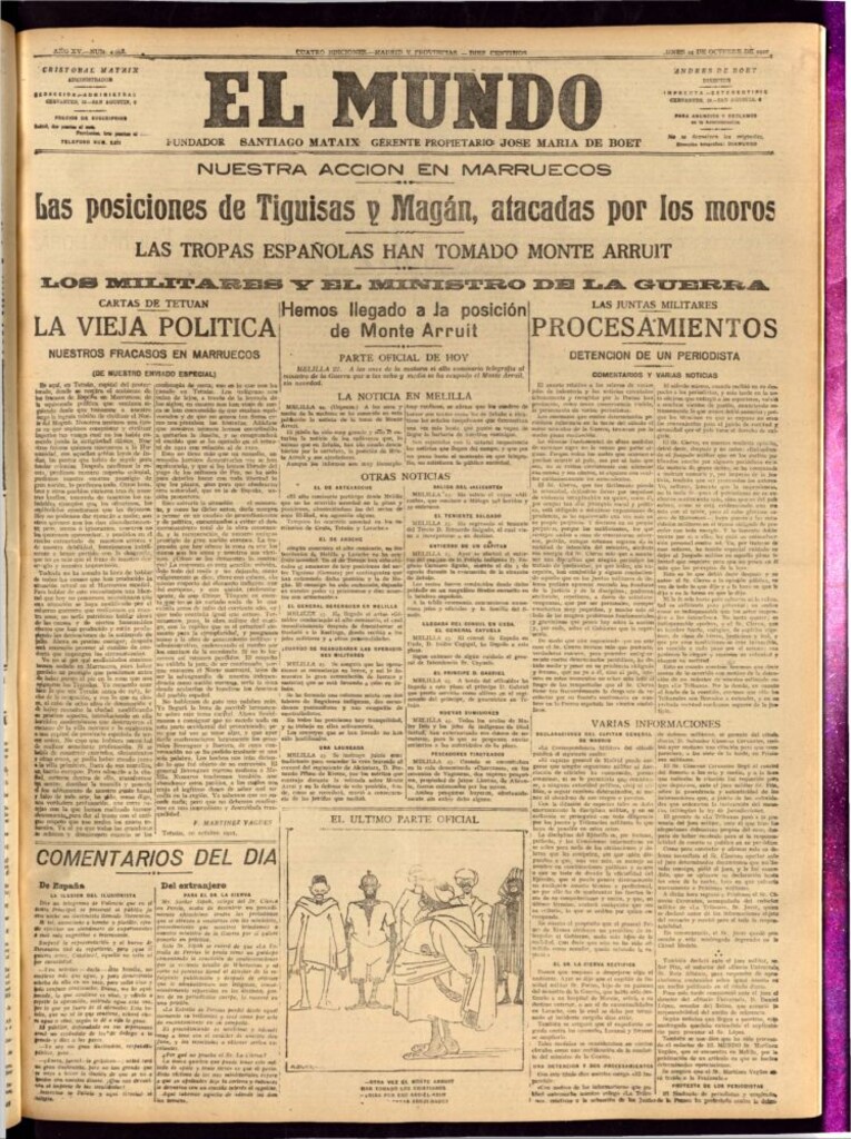 Miniatura de El Mundo del 24 de octubre de 1921