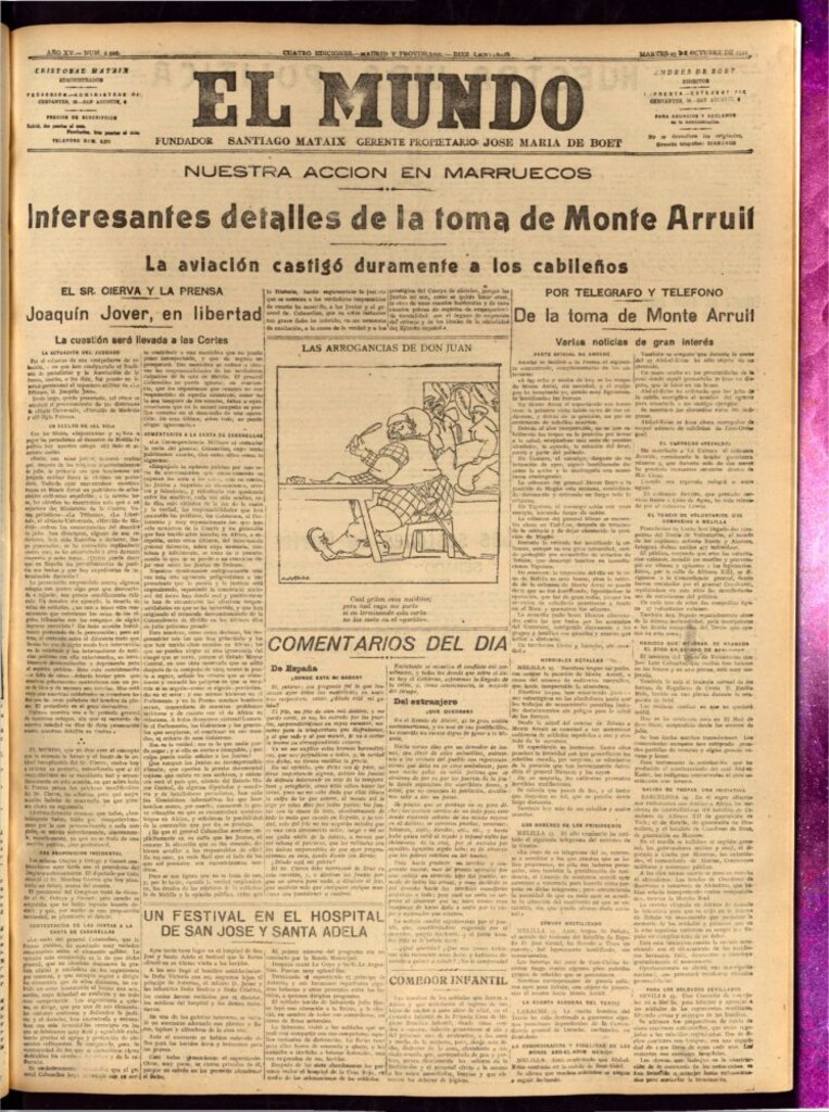 Miniatura de El Mundo del 25 de octubre de 1921