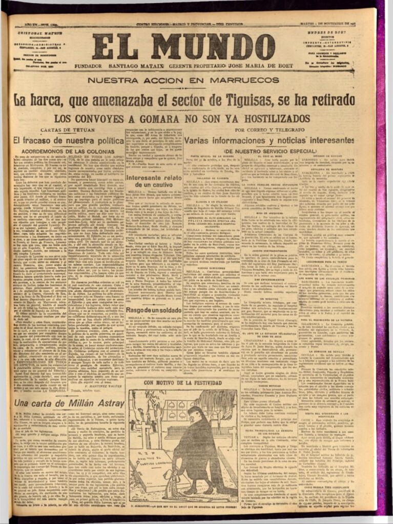 Miniatura de El Mundo del 1 de noviembre de 1921
