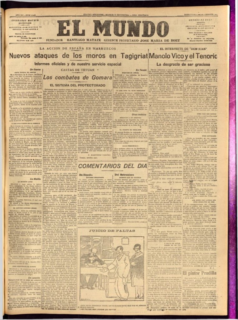 Miniatura de El Mundo del 2 de noviembre de 1921