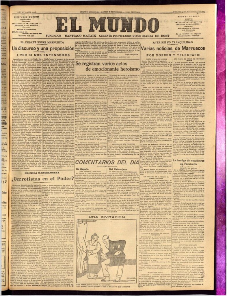 Miniatura de El Mundo del 4 de noviembre de 1921