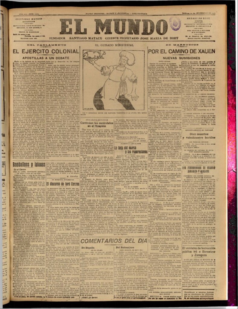 Miniatura de El Mundo del 10 de noviembre de 1921 (edición de provincias)