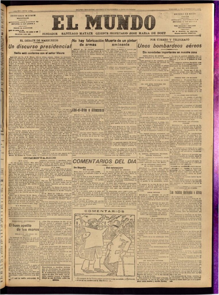 Miniatura de El Mundo del 11 de noviembre de 1921